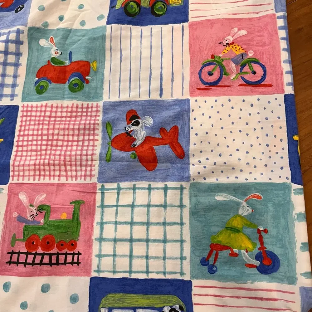 Designers Guild Duvet Cover Pillow Case Twin Cotton Whimsical Animal Sketch